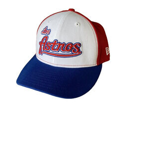 New Era Hat Los Astros Cuba Flag 59Fifty Red, White Blue Snapback Cooperstown